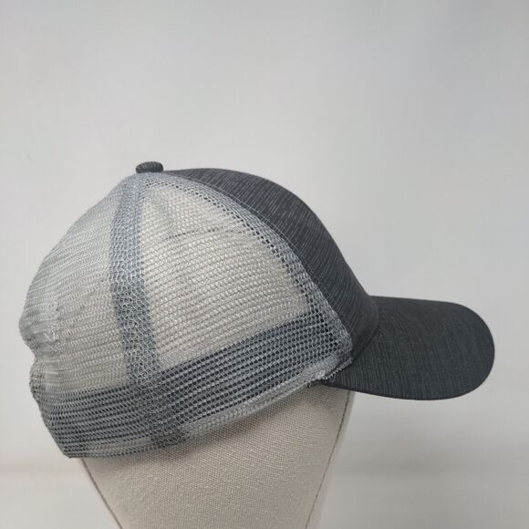 Fleet Feet Sports Snapback Mesh Back Trucker Hat Gray OSFM Boco Gear - Picture 4 of 8